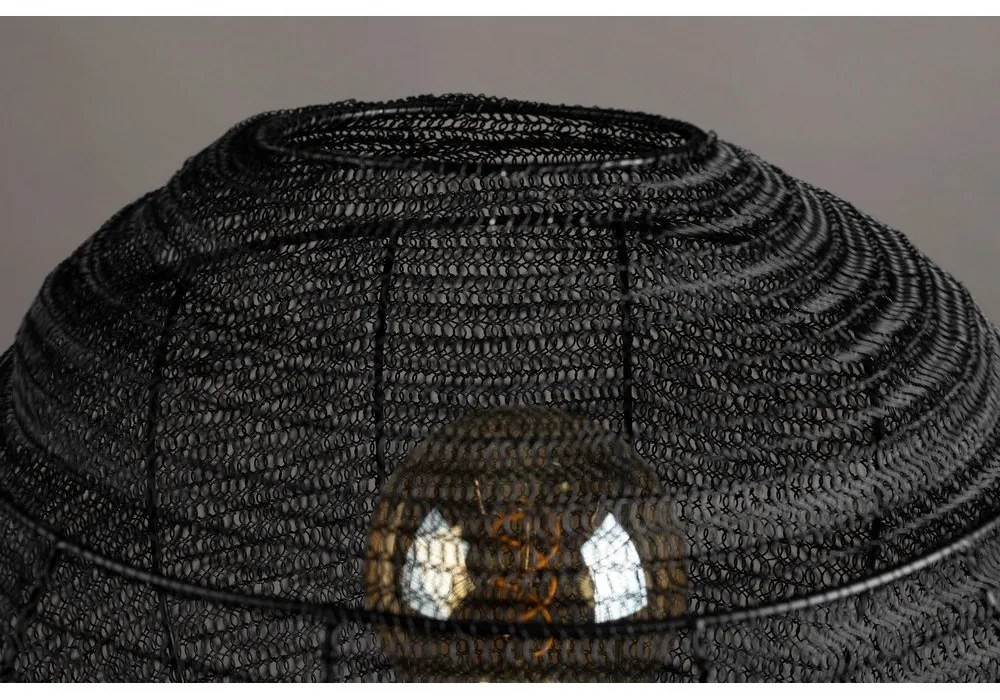 Черна подова лампа Meezan - Dutchbone