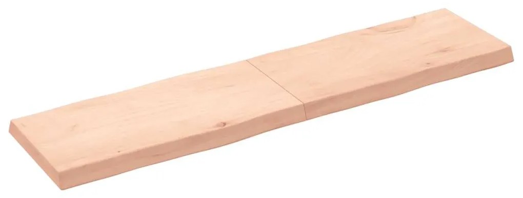 363903 vidaXL Плот за маса 160x40x(2-6) см необработено масивно дърво жив ръб