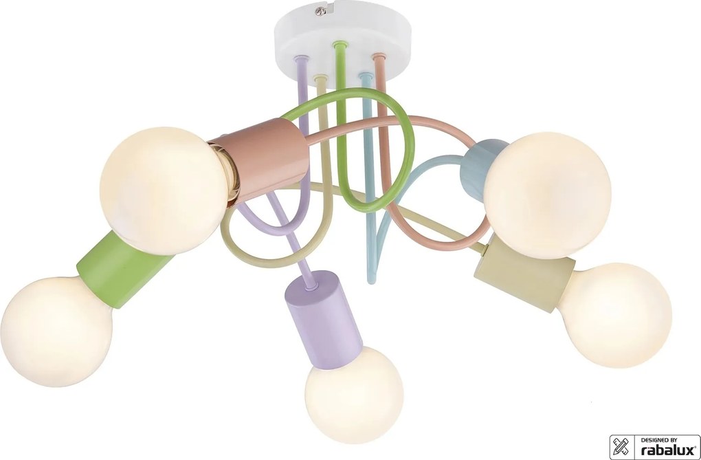 Rabalux Linett Детски лампи IP20 E27 5x MAX 40W K 6340