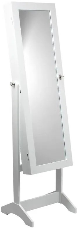 Шкаф за бижута с огледало 41,5 x 36,5 x 147 cm