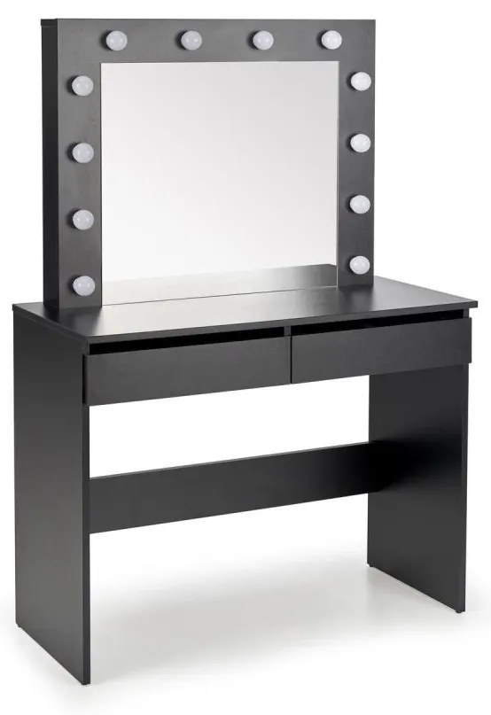 Тоалетка AMORIO черна