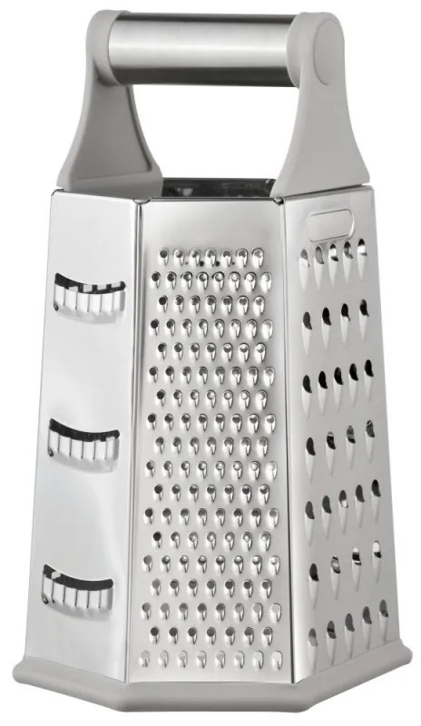 Ренде за зеленчуци Kinghoff KH 1991, 4-странно, 6 повърхности, Неръждаема стомана, Сребрист