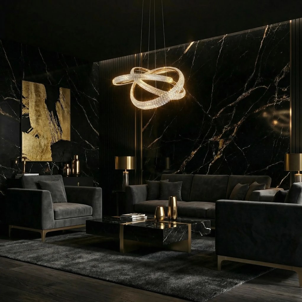 ВИСЯЩА ТАВАННА ЛАМПА G153-CP GOLD