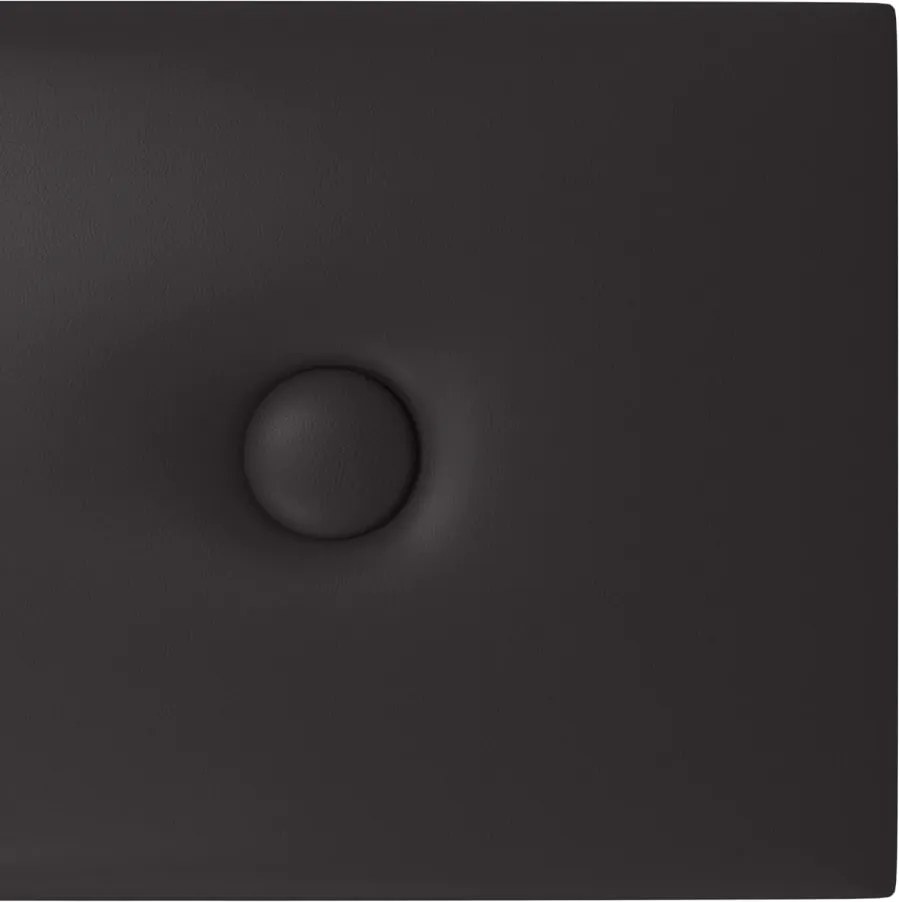 Стенни панели Maxine, 12 бр, черни, 60x15 см, изкуствена кожа, 1,08 м²