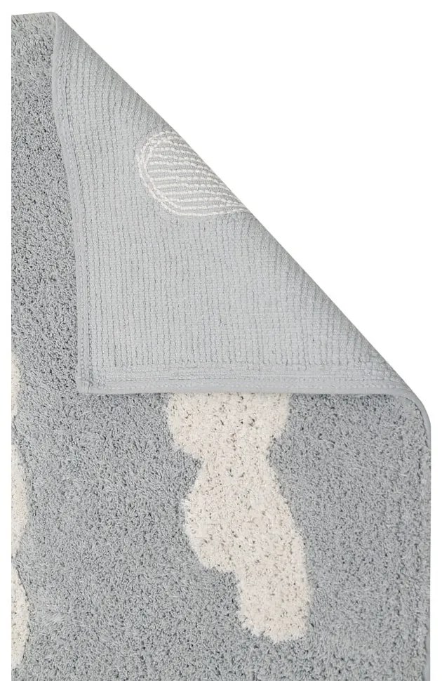Сив ръчно изработен детски килим със смес от памук подходящ за пране 120x160 cm Clouds Grey – Lorena Canals