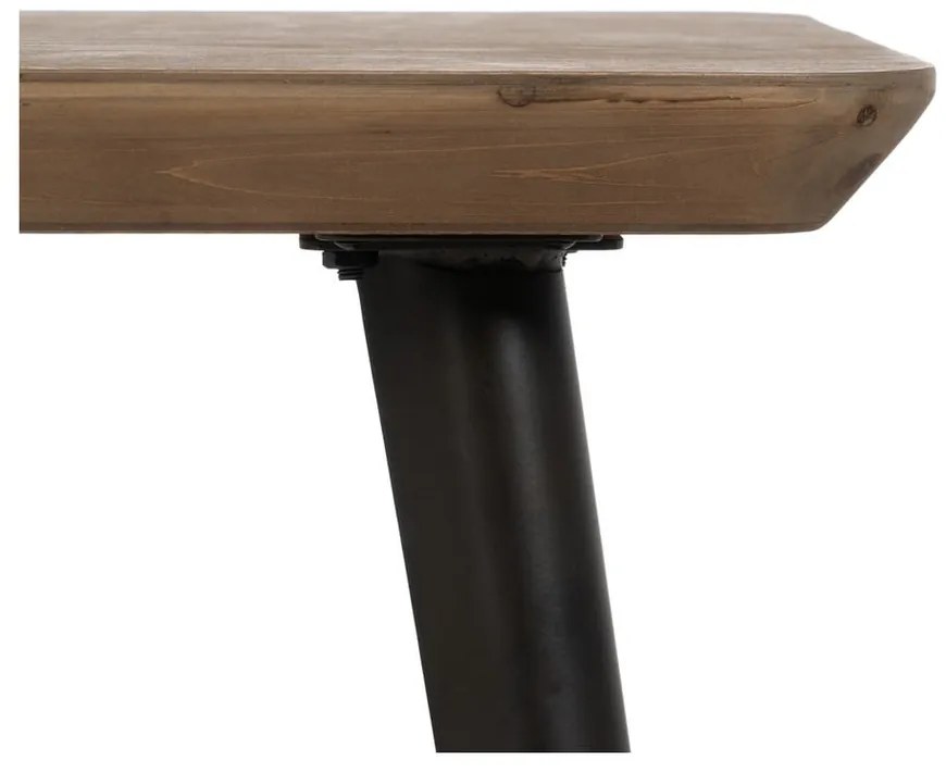 Кафява масичка за кафе от масивна ела 60x120 cm Paul – Ixia