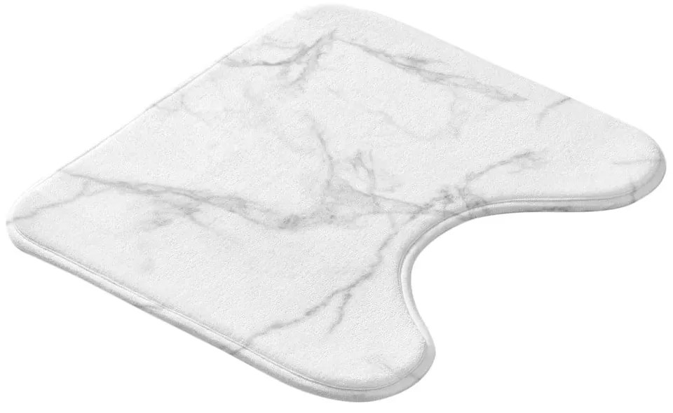 Бяло-сив килим за баня WC 45x45 cm Marbre – douceur d'intérieur