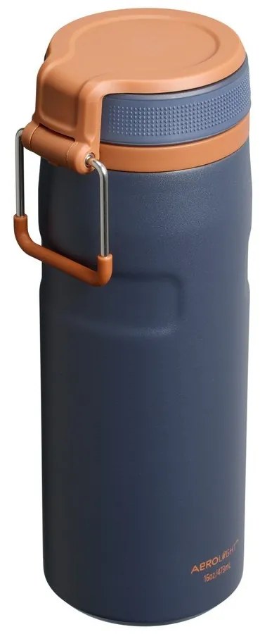 Тъмносин термос от неръждаема стомана 470 ml IceFlow™ Bottle Twist Flip Twilight – Stanley