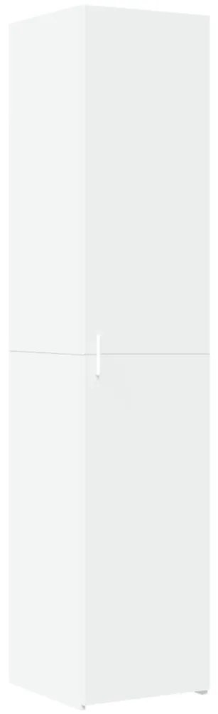 3281399 vidaXL Висок шкаф, бял, 40x42,5x185 см, инженерно дърво