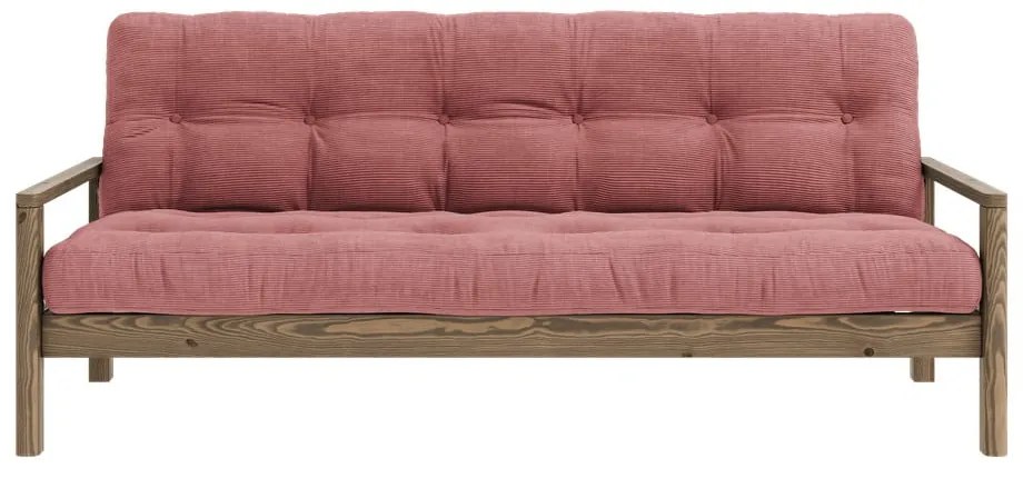 Розов разтегателен диван 205 cm Knob - Karup Design