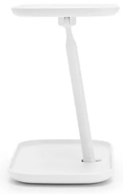 Огледало с поставка за принадлежности Brabantia ReNew 1004185, 28.3х20х12.6 см, Неплъзгаща се основа, 360° регулиране, Бял