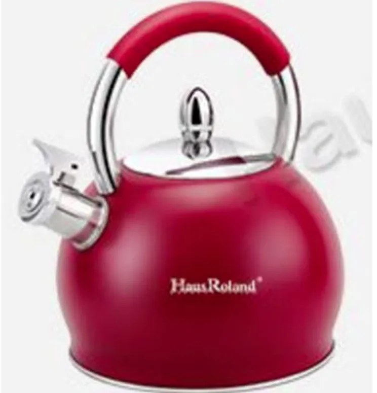 HR786-1 3л свирещ чайник червен