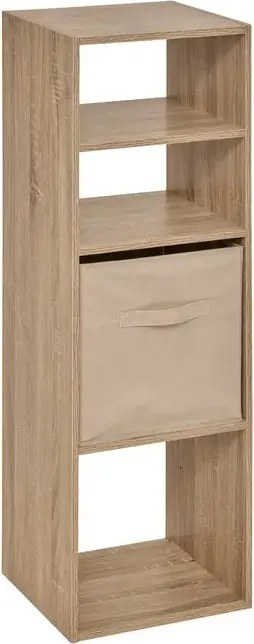Рафт 5five Mix'n Modul, 2+2 отделения, MDF, 35x32x101 cm - Сив