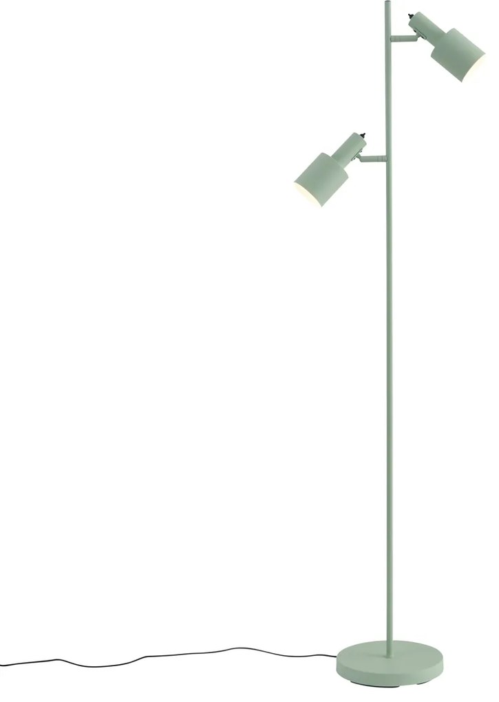 Модерна подова лампа зелена 2 светлини - Stijn