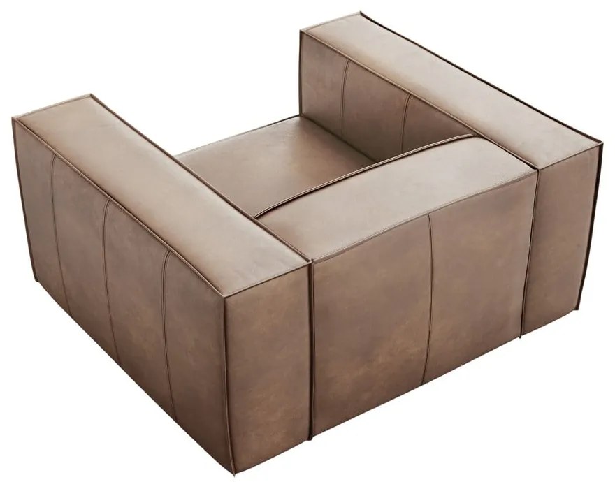 Светлокафяв кожен фотьойл Madame - Windsor &amp; Co Sofas