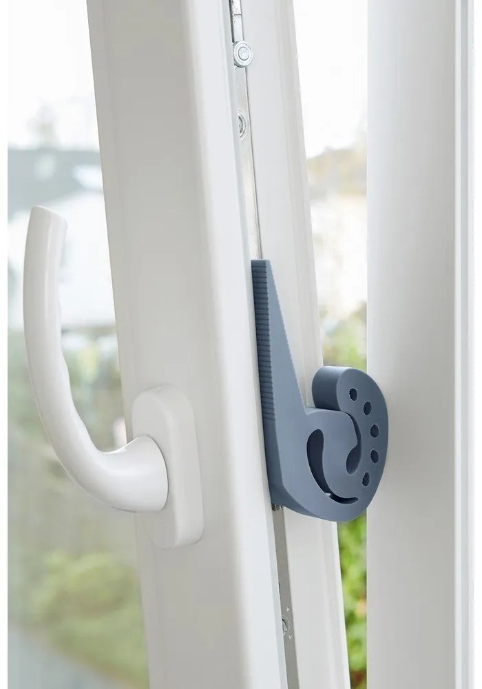 Сив и син ограничител за врати и прозорци Multi-STOP® - Wenko