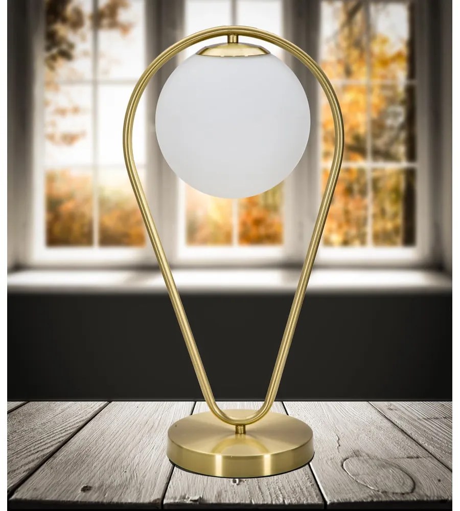 Mauro Ferretti Настолна лампа Glamy в златисто Drop - Mauro Ferretti