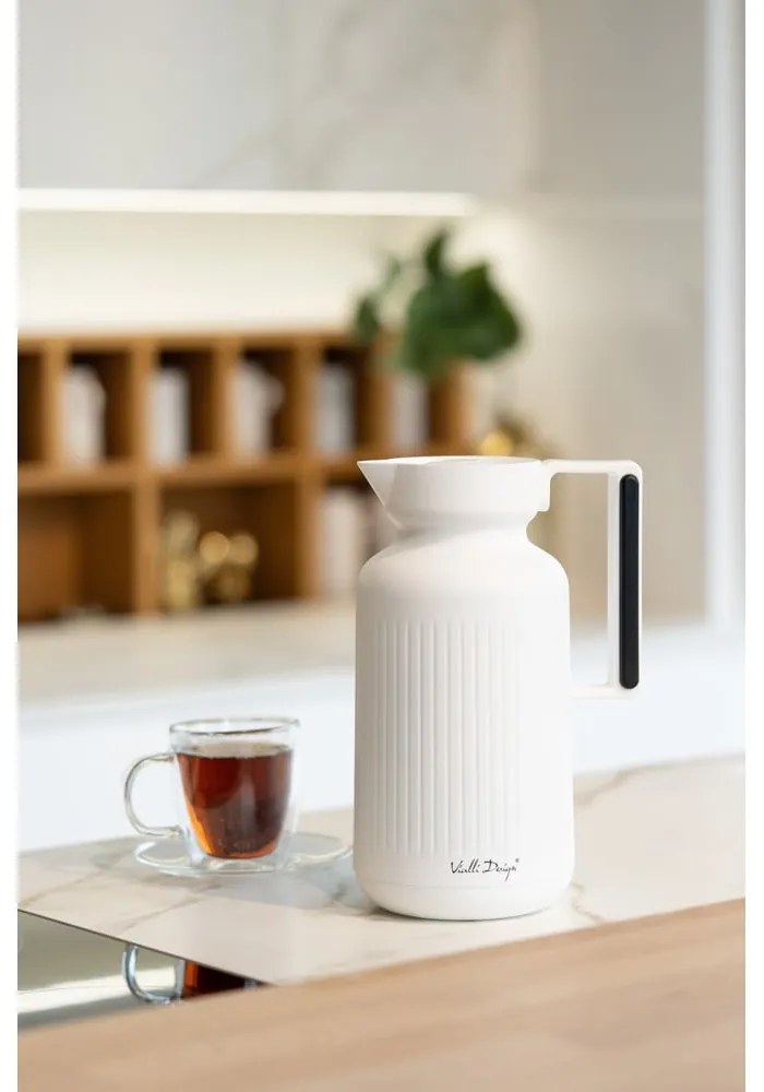 Бял термос 1 l Lungo – Vialli Design