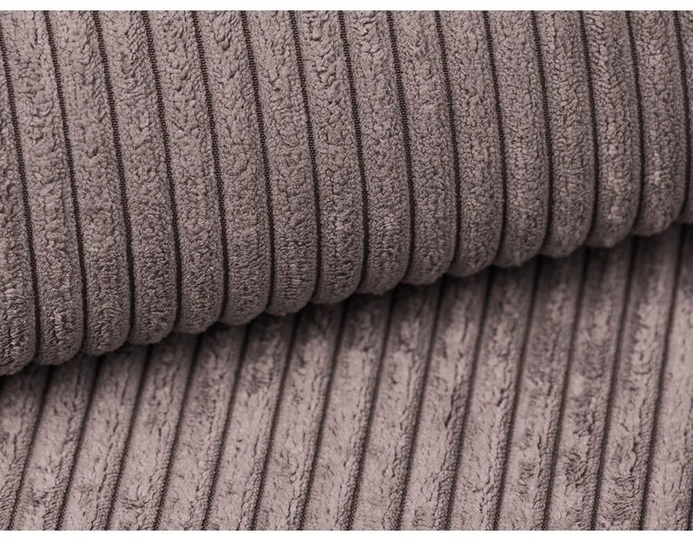 Сиво-розов разтегателен диван от рипсено кадифе 195 cm Nona – Makamii