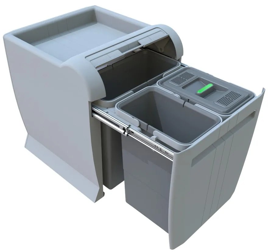 Пластмасов контейнер за сортирани отпадъци/вграден 28 л City - Elletipi