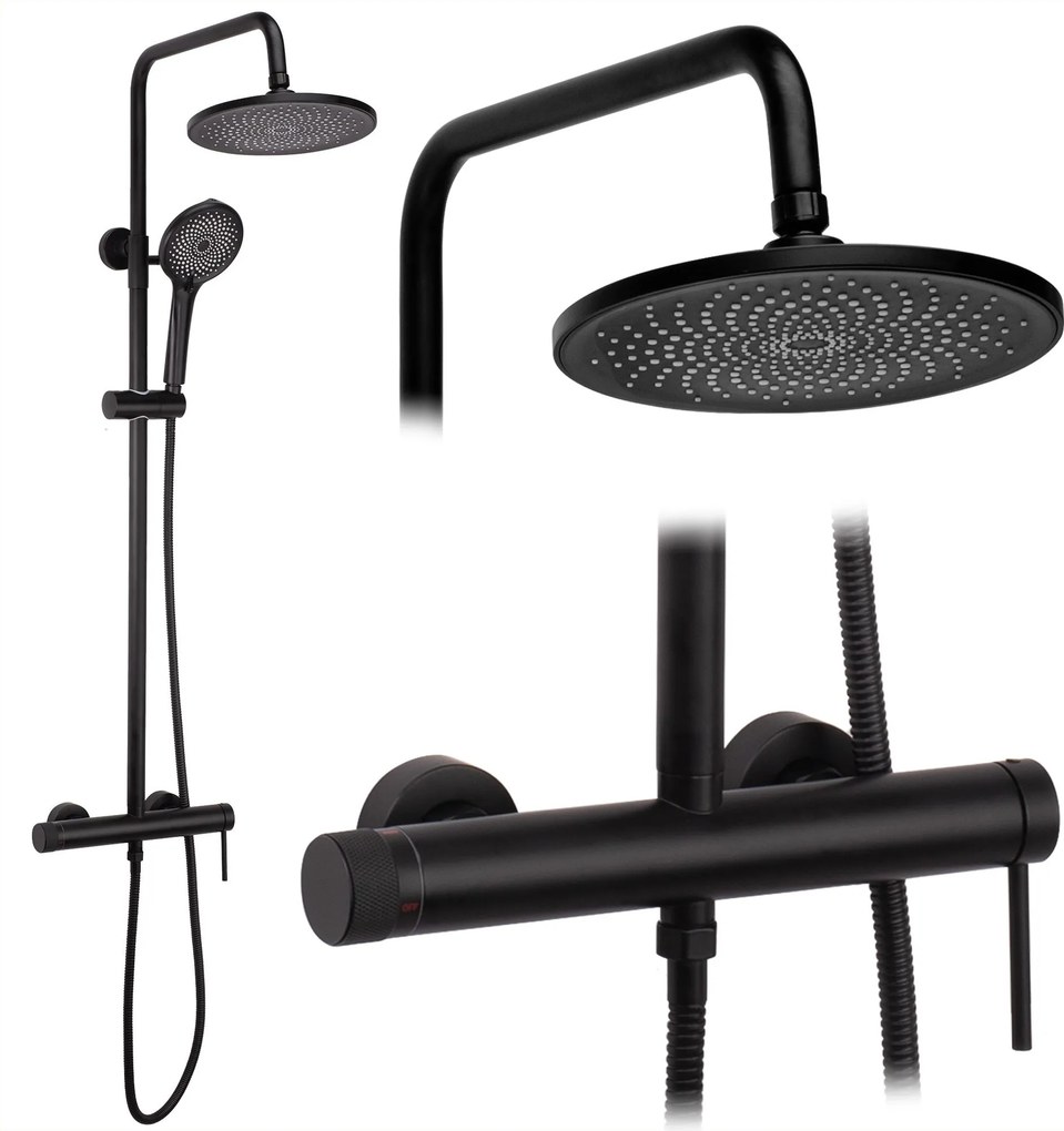 Комплект за душ Rea Foss Clif Black