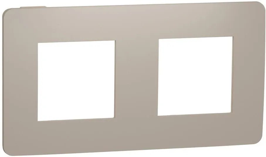 SE Лицева рамка 2х цвят Капучино / Крем Unica Studio Color  /до изчерпване/ - NU280427