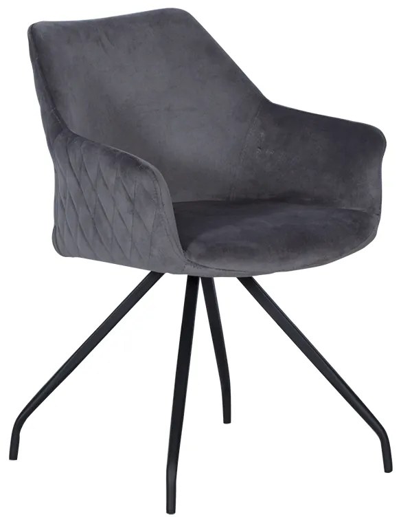 Трапезен стол KENDAL - тъмносив BF 2