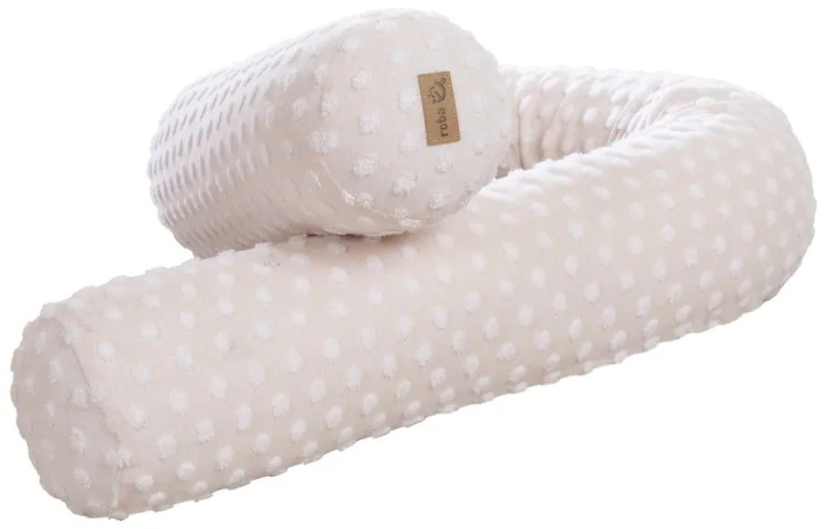 Бежов калъф за матрак за детско легло със смес от памук 170 cm Frosty Almond – Roba