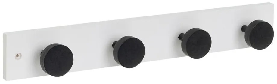 Черно-бял стенна закачалка от масивен бор 40 cm Anillos – Casa Selección