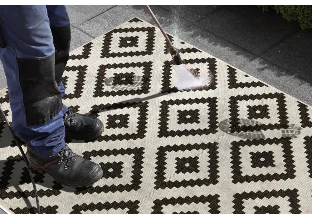 Черно-кремав килим за открито , 200 x 290 cm Malta - NORTHRUGS