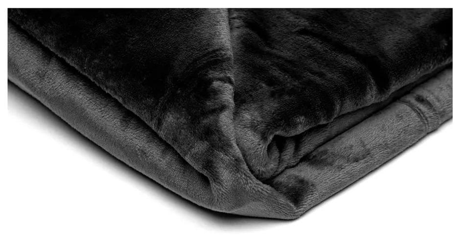 Черно одеяло от микроплюш , 150 x 200 cm - My House
