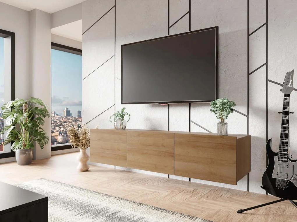 TV шкаф Calabrini-Natural-Length: 150 cm.