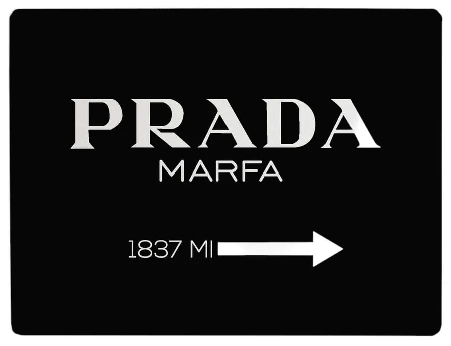 Черна подложка за маса Black Prada - Little Nice Things