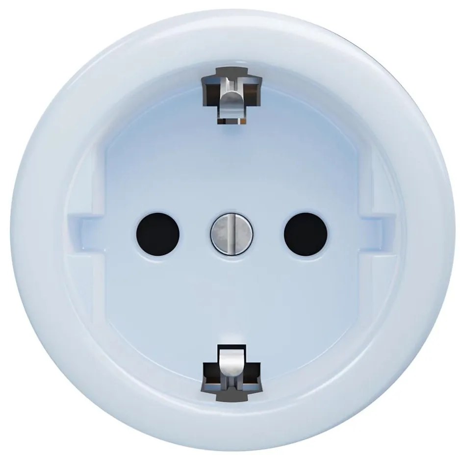 Kliklap - Ретро домашна розетка без рамка SCHUKO 230V/16A синя