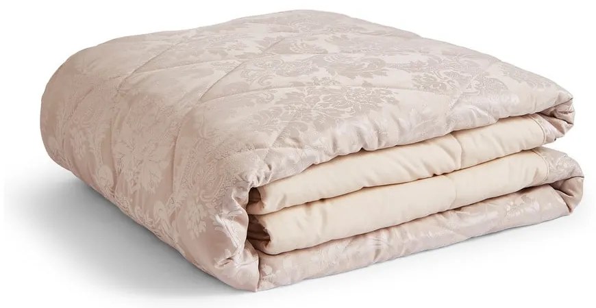 Бежово капитонирано покривало за легло от дамаск 240x260 cm Damask Jacquard – Catherine Lansfield