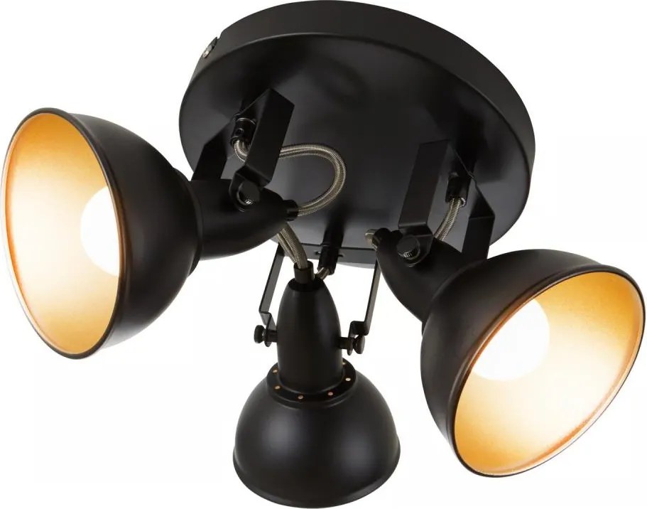 Точково осветително тяло 3xE14/40W/230V черно