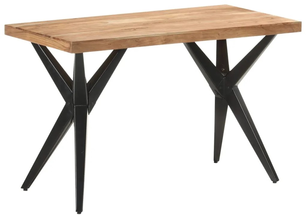 323559 vidaXL Трапезна маса, 120x60x76 см, акациево дърво масив