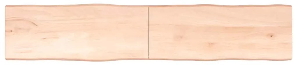 363914 vidaXL Плот за маса 200x40x(2-4) см необработено масивно дърво жив ръб