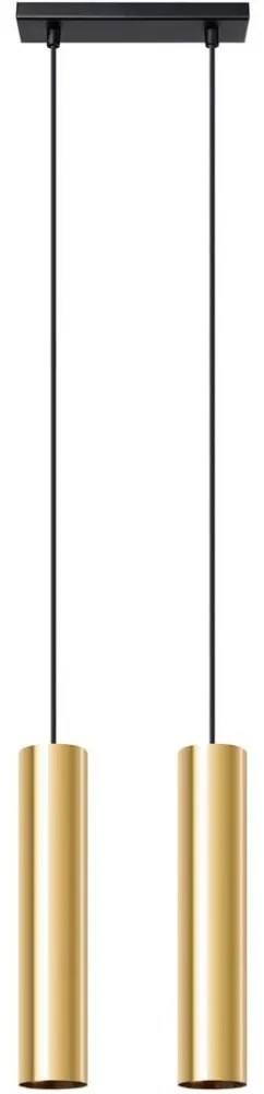 Sollux SL.1241 - Пендел LAGOS 2xGU10/10W/230V златист