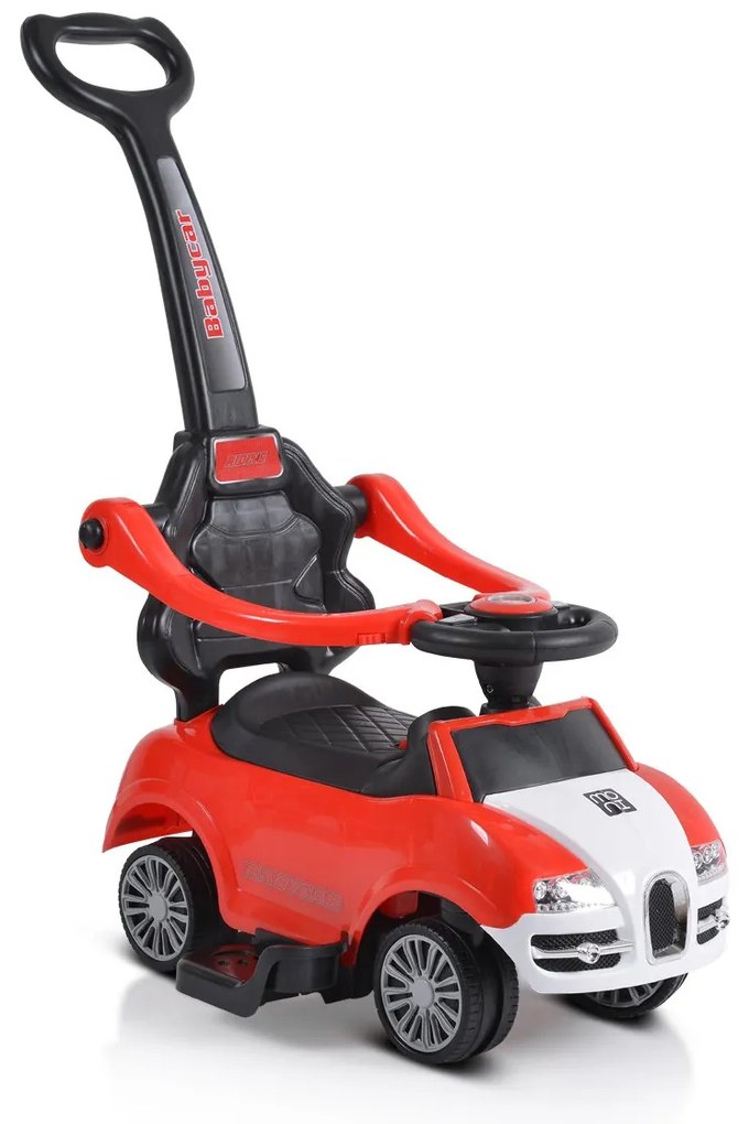 Кола за бутане с дръжка Rider 208 червен