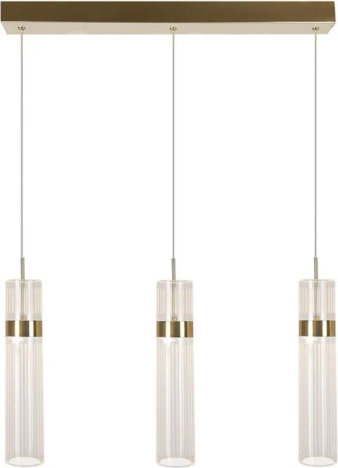LED висящ полилей на кабел AMBIENTE 3xLED/6W/230V 3000/4000/6000K златист