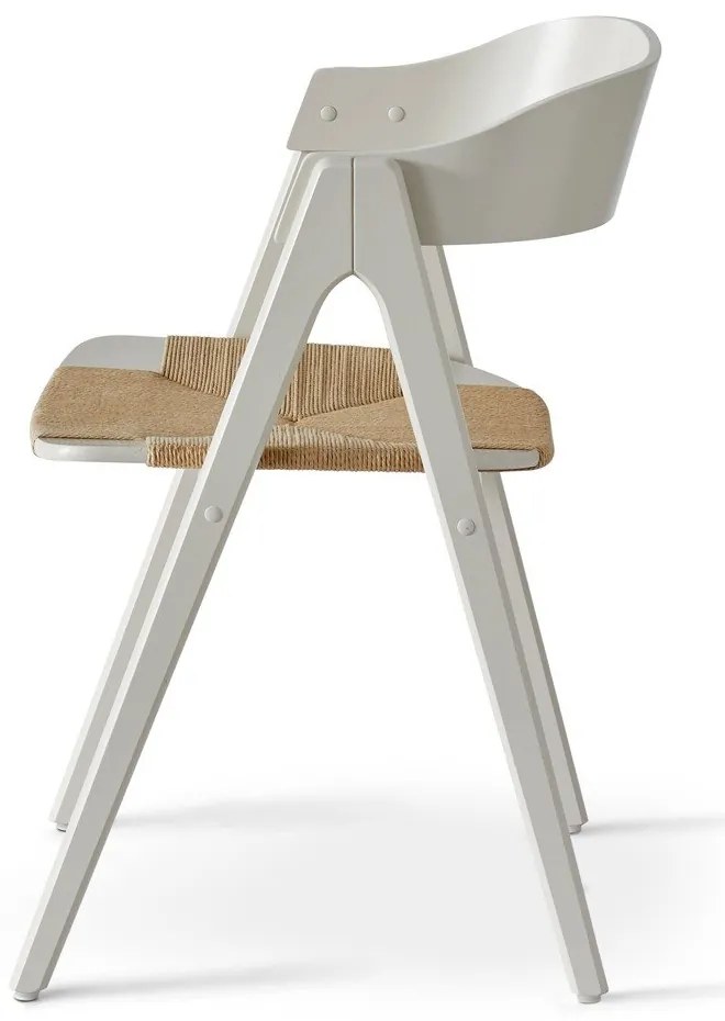 Бежов трапезен стол от букова дървесина с ратанова седалка Findahl от Hammel Mette - Hammel Furniture