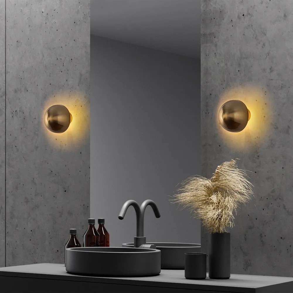 Стенна лампа в бронзов цвят ø 16 cm Fungal – Opviq lights