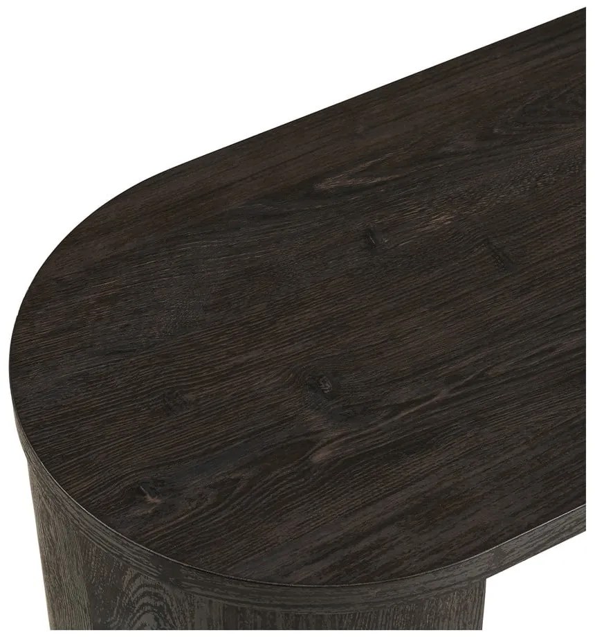 Тъмнокафява конзолна маса от декор от дъб 38x114 cm Bibione – House Nordic