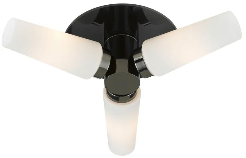 Бяло-черна лампа за таван със стъклен абажур 39x39 cm Brastad - Markslöjd