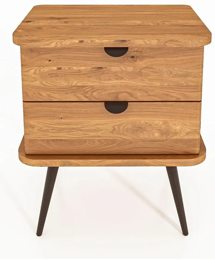 Нощно шкафче от дъбова дървесина в естествен цвят Kula - The Beds