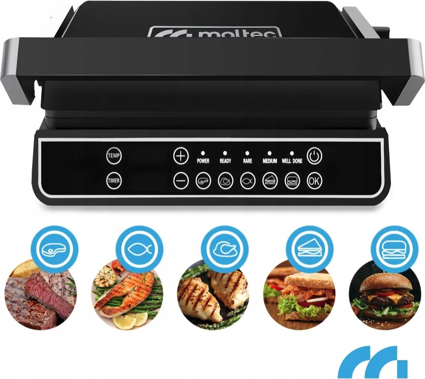 Електрическа контактна скара SM5000W-PRO с LED дисплей - 2500 W