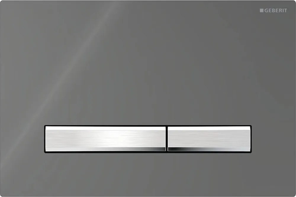 Geberit 115.788.SD.2-бутон за промиване Sigma50 24,6x16,4 cm антрацит/матов хром