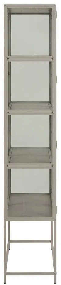 Сива витрина 77x186x35 cm Seaford – Actona