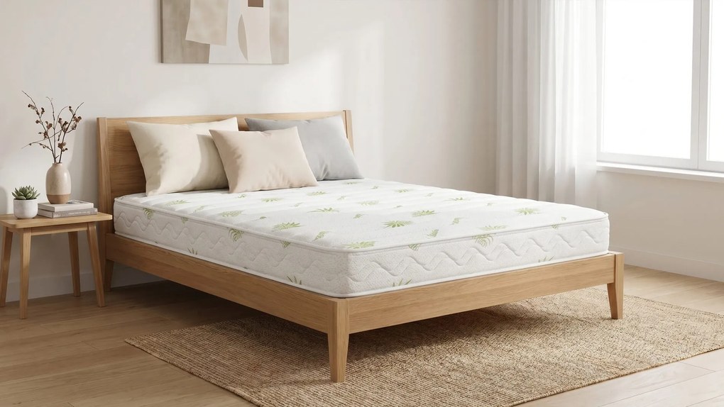 Матрак Тед, Aloe Spring20 см - РАЗОПАКОВАН, 160x200x20, Среден, Покет пружина